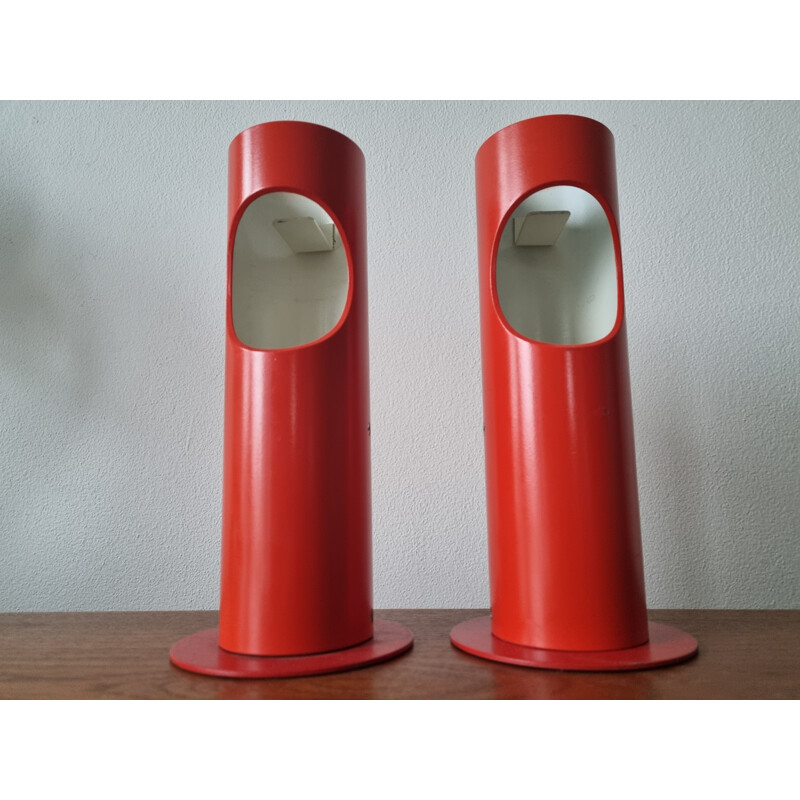 Pair of vintage table lamps by Josef Hurka for Napako, 1970