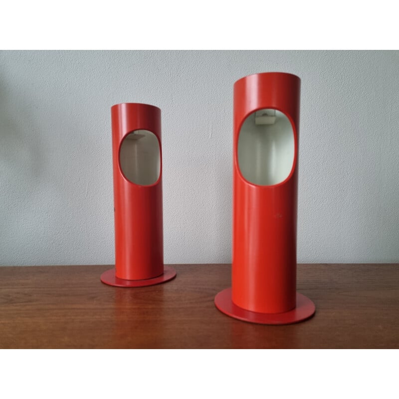 Pair of vintage table lamps by Josef Hurka for Napako, 1970