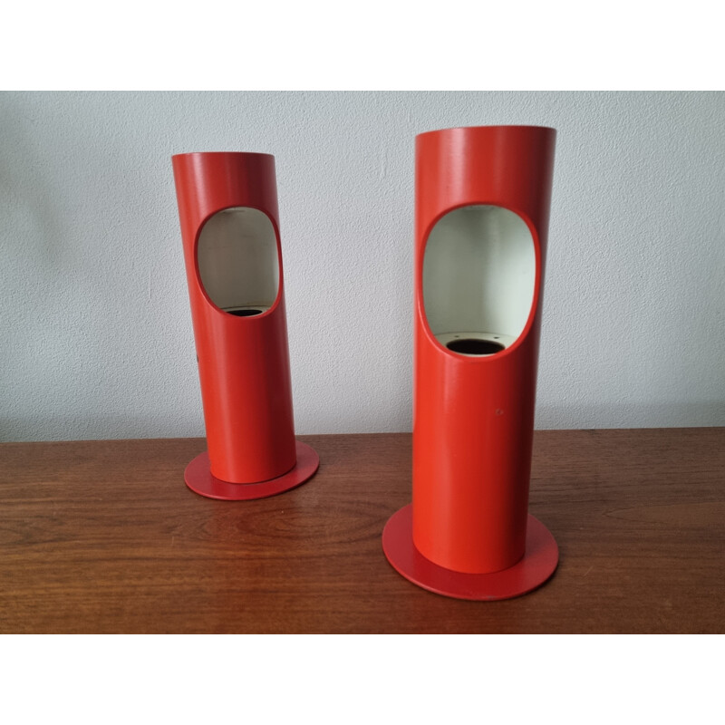 Pair of vintage table lamps by Josef Hurka for Napako, 1970