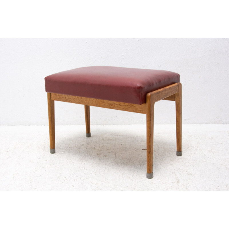 Mid century footrest by Uluv, Czechoslovakia 1960