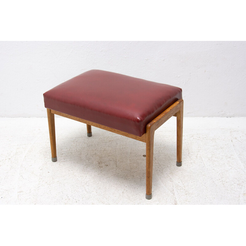 Mid century footrest by Uluv, Czechoslovakia 1960