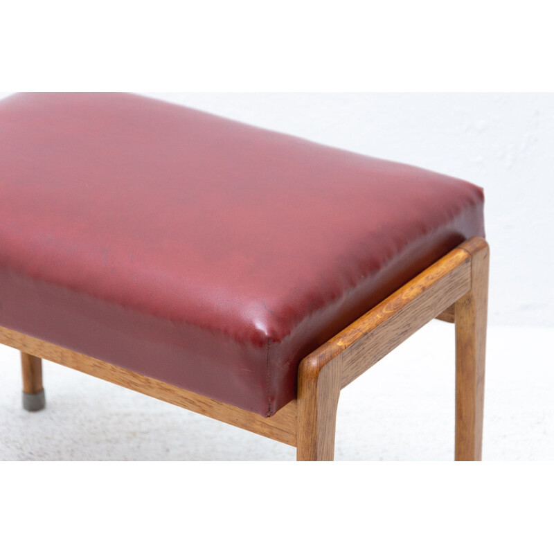 Mid century footrest by Uluv, Czechoslovakia 1960