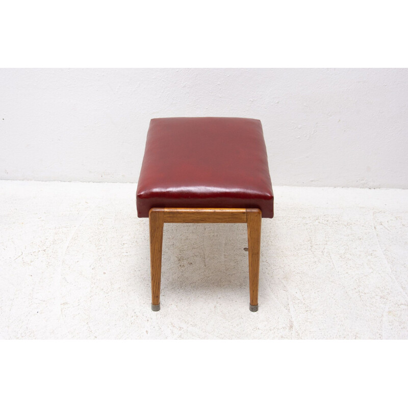 Mid century footrest by Uluv, Czechoslovakia 1960