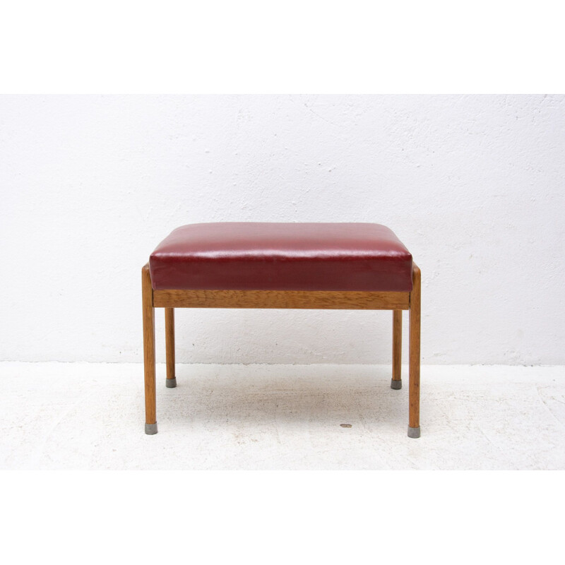 Mid century footrest by Uluv, Czechoslovakia 1960