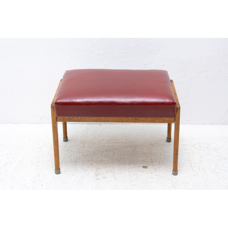 Mid century footrest by Uluv, Czechoslovakia 1960