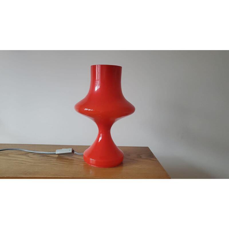 Lampe de table vintage en verre par Tabery, 1970