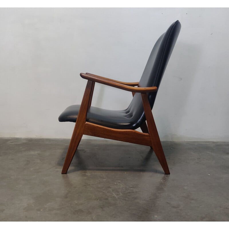 Teak vintage armchair by Louis van Teeffelen for WéBé, 1960s