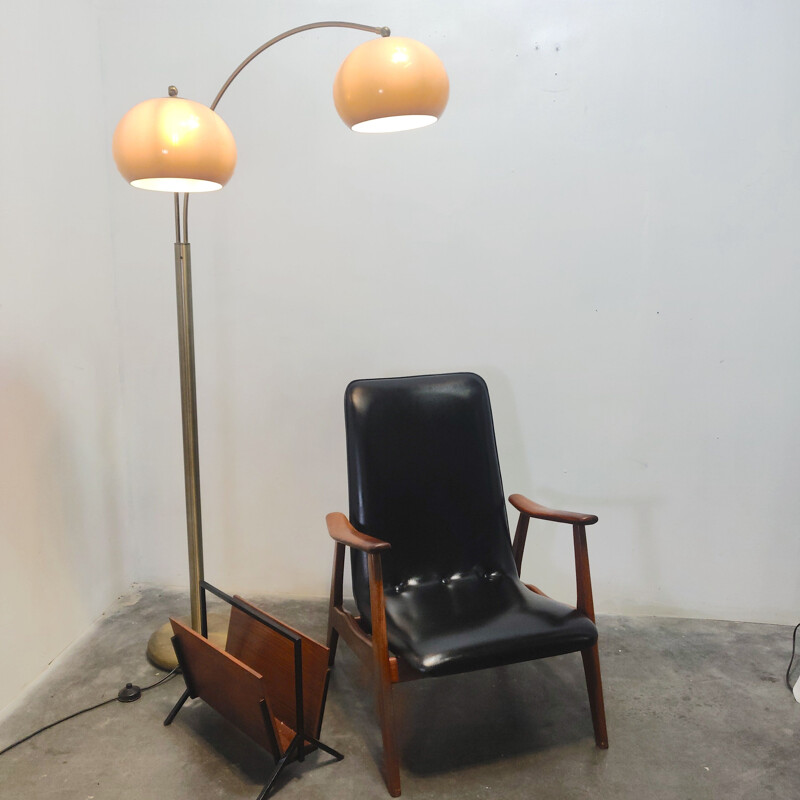 Vintage teakhouten fauteuil van Louis van Teeffelen voor WéBé, 1960