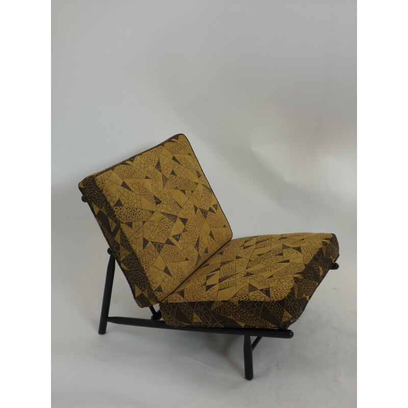 Dux "Domus" armchair in wood and fabric, Alf SVENSSON - 1950s