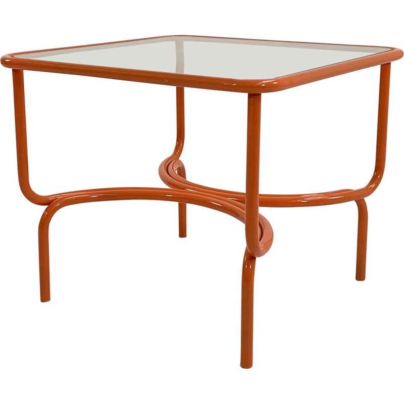 Vintage orange Locus Solus garden table by Gae Aulenti for Poltronova, 1970s