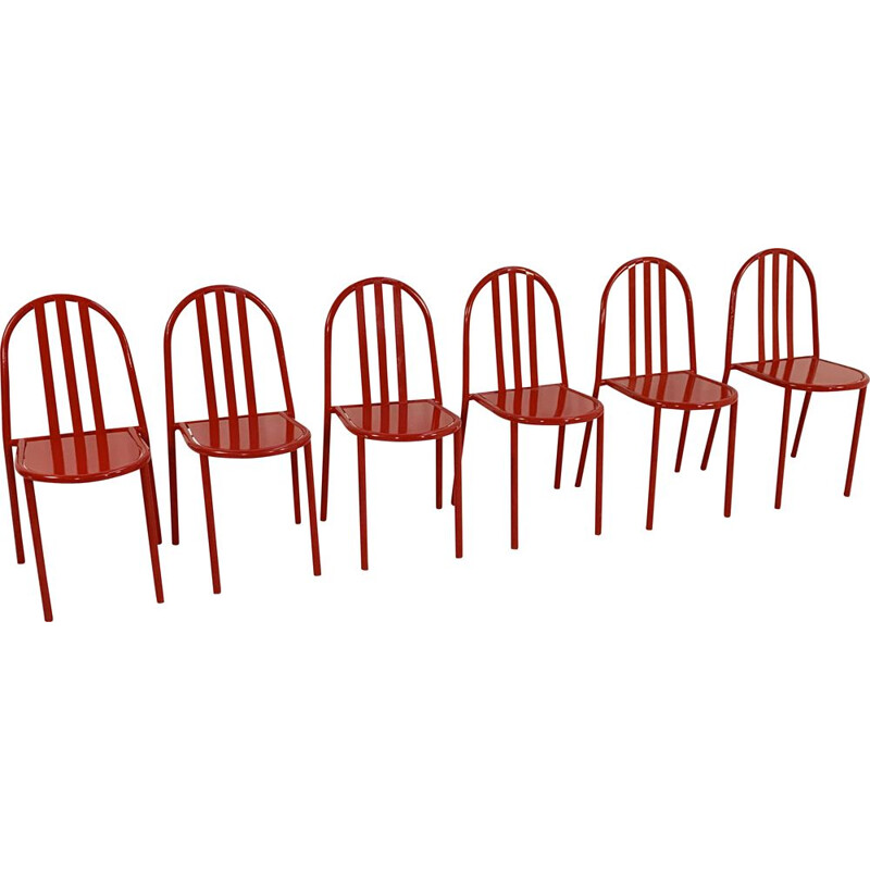 Ensemble de 6 chaises vintage par Robert Mallet-Stevens pour Pallucco Italia, 1980