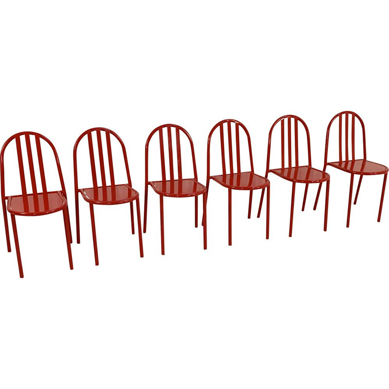 Set of 6 vintage chairs by Robert Mallet-Stevens for Pallucco Italia, 1980s