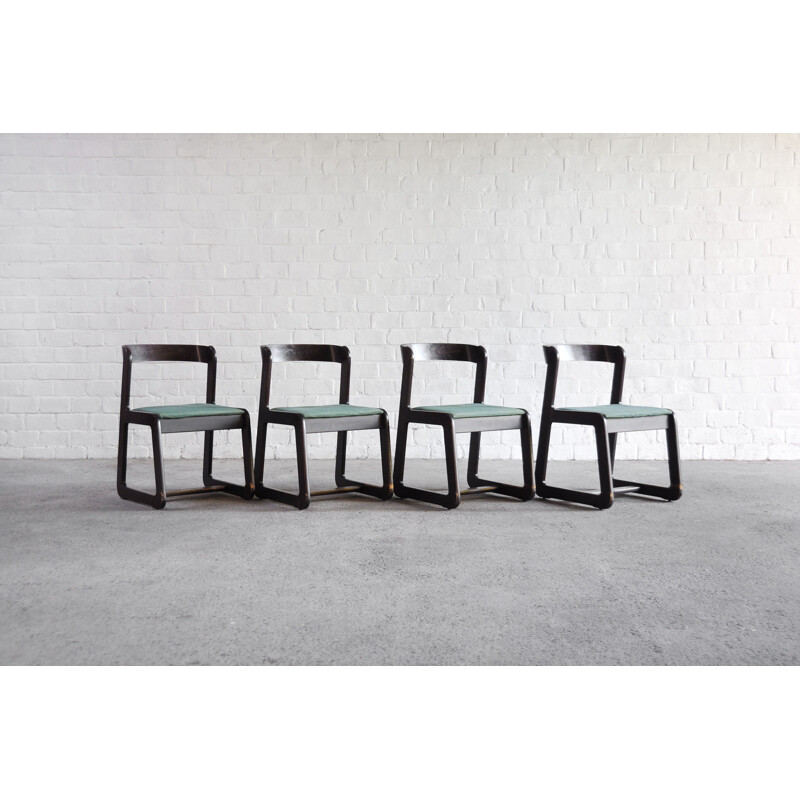 Set of 4 vintage dining chairs by Mario Sabot, 1970s
