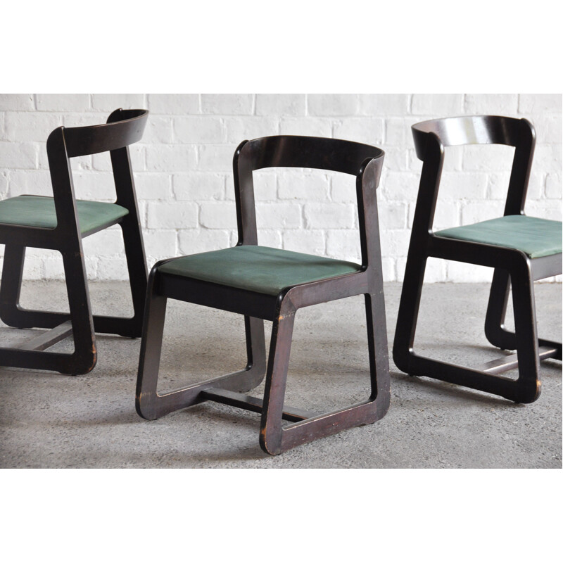 Set of 4 vintage dining chairs by Mario Sabot, 1970s