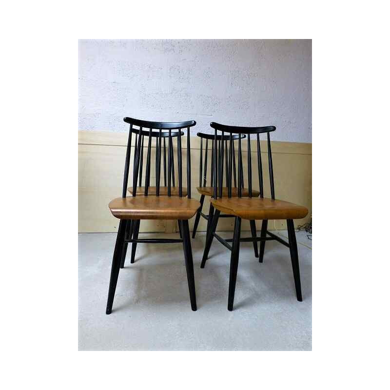 Set of 4 "Fanett"chairs, Ilmari TAPIOVAARA - 1960s