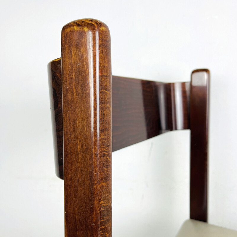 Vintage-Stuhl aus Holz, Italien 1960