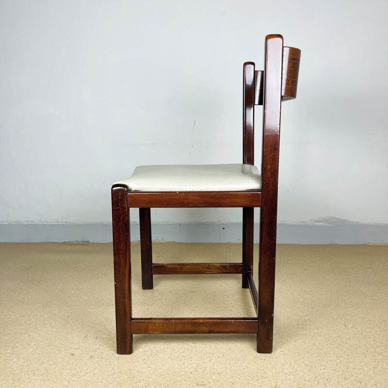 Mid-century wood chair, Italy 1960s