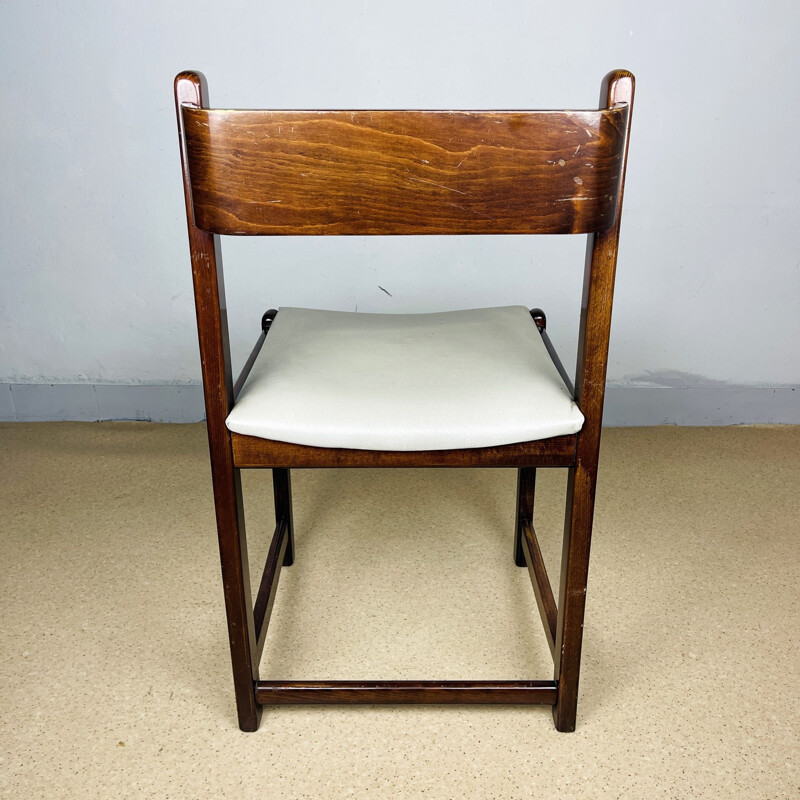 Cadeira de madeira Vintage, Itália 1960