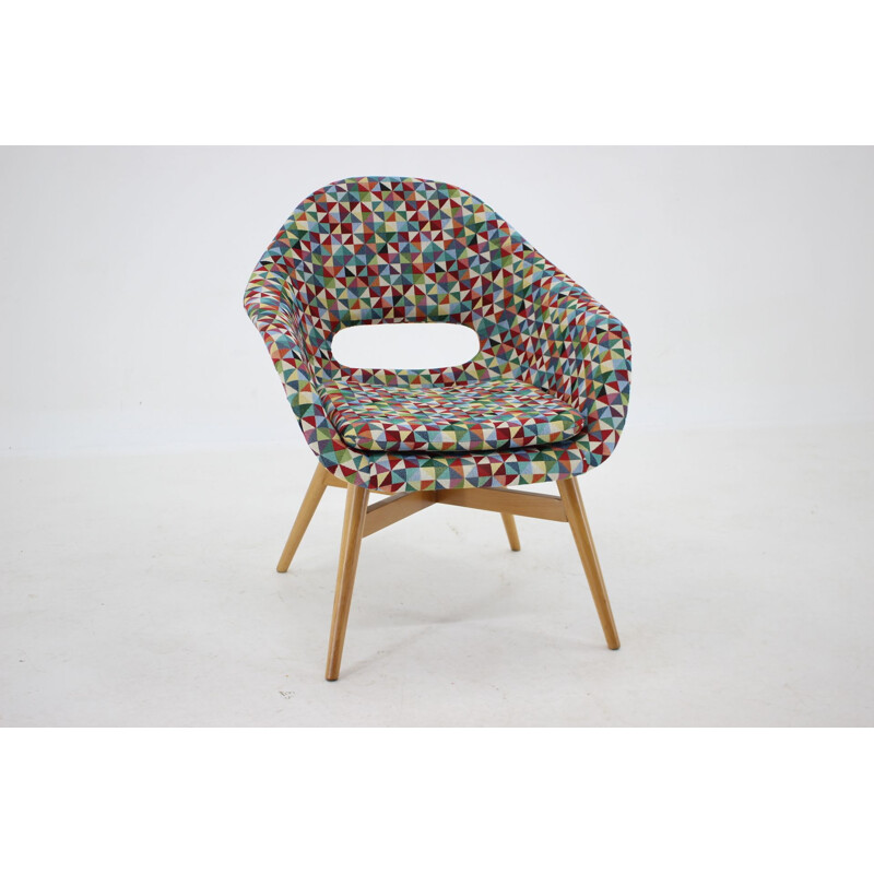 Vintage Shell armchair by Miroslav Navratil, Czechoslovakia 1960s