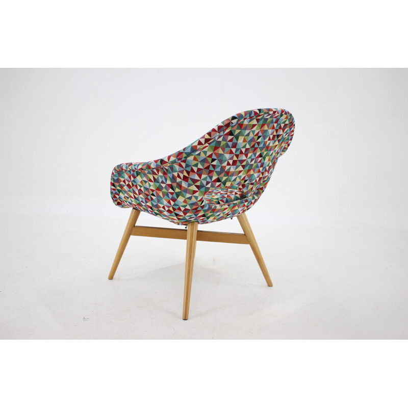 Fauteuil vintage Shell par Miroslav Navratil, Tchécoslovaquie 1960