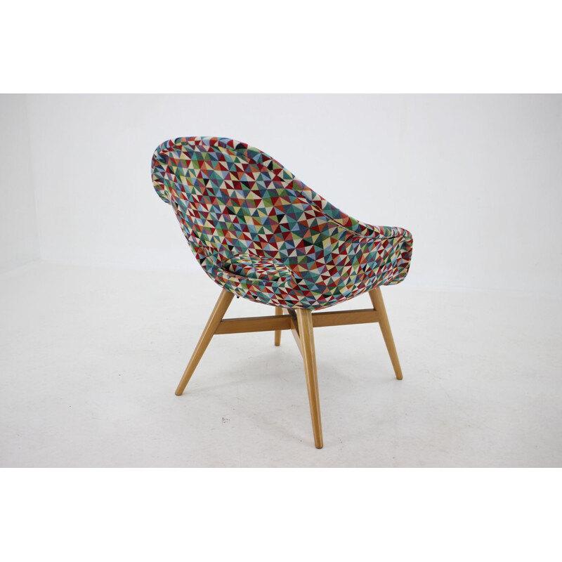 Vintage Shell armchair by Miroslav Navratil, Czechoslovakia 1960s