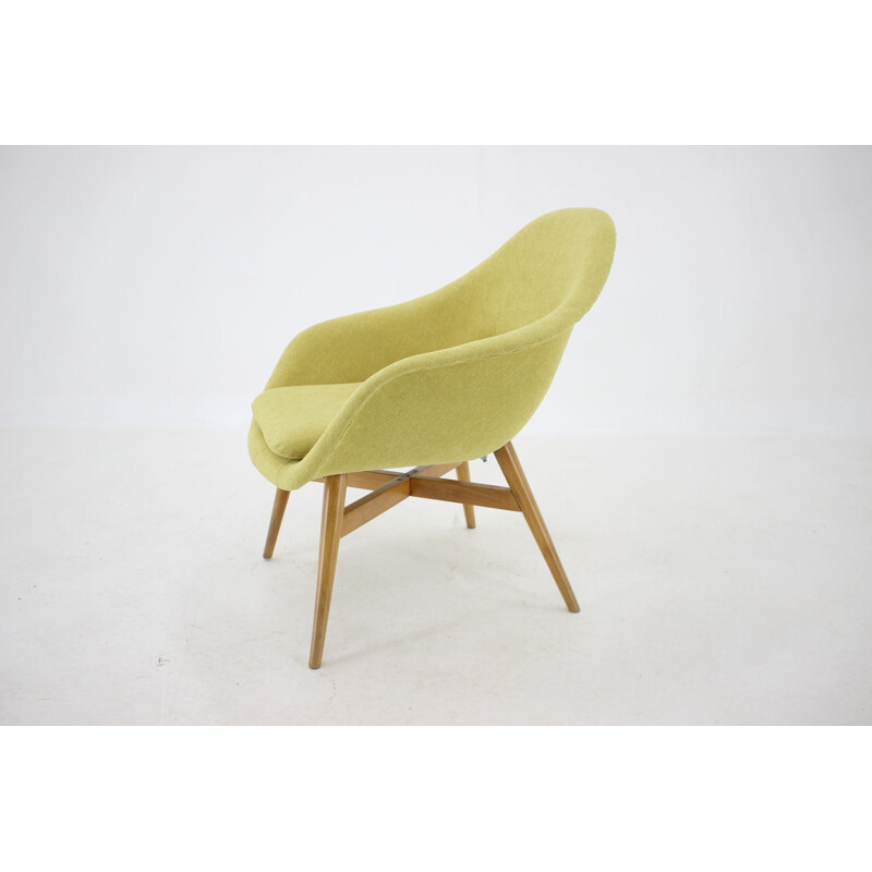 Vintage Shell armchair by Miroslav Navratil, Czechoslovakia 1960s