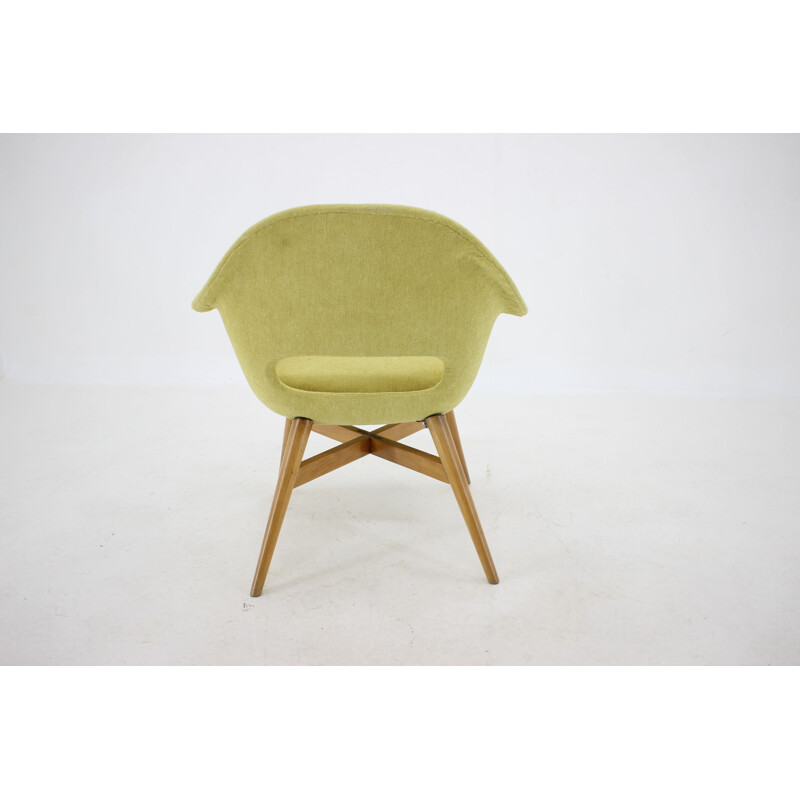 Vintage Shell armchair by Miroslav Navratil, Czechoslovakia 1960s