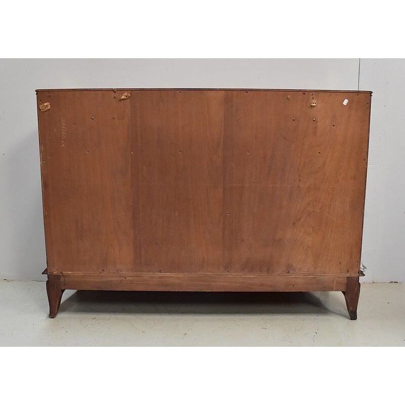 Vintage sycamore rosewood highboard by Jules Leleu, 1940