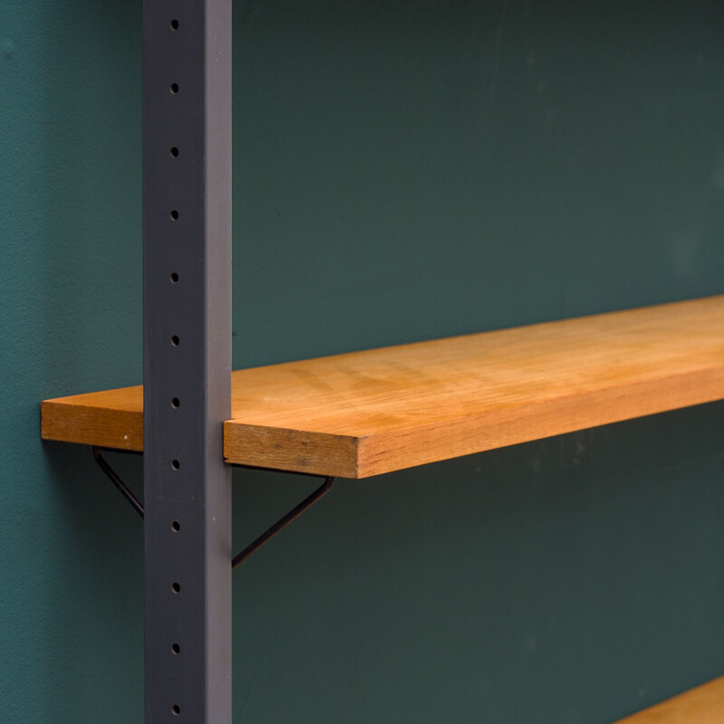 Vintage shelving system in ashwood by Olof Pira for Planmöbel, Sweden 1960s