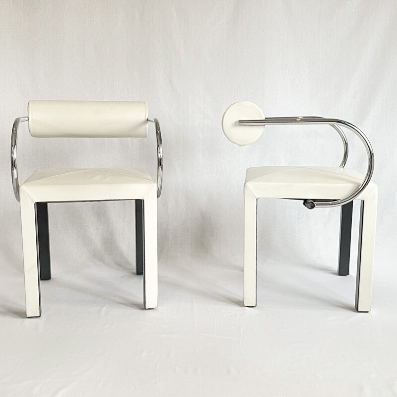 Pair of vintage "Arconda" chairs by Paolo Piva for B&B Italia, Italy 1980s