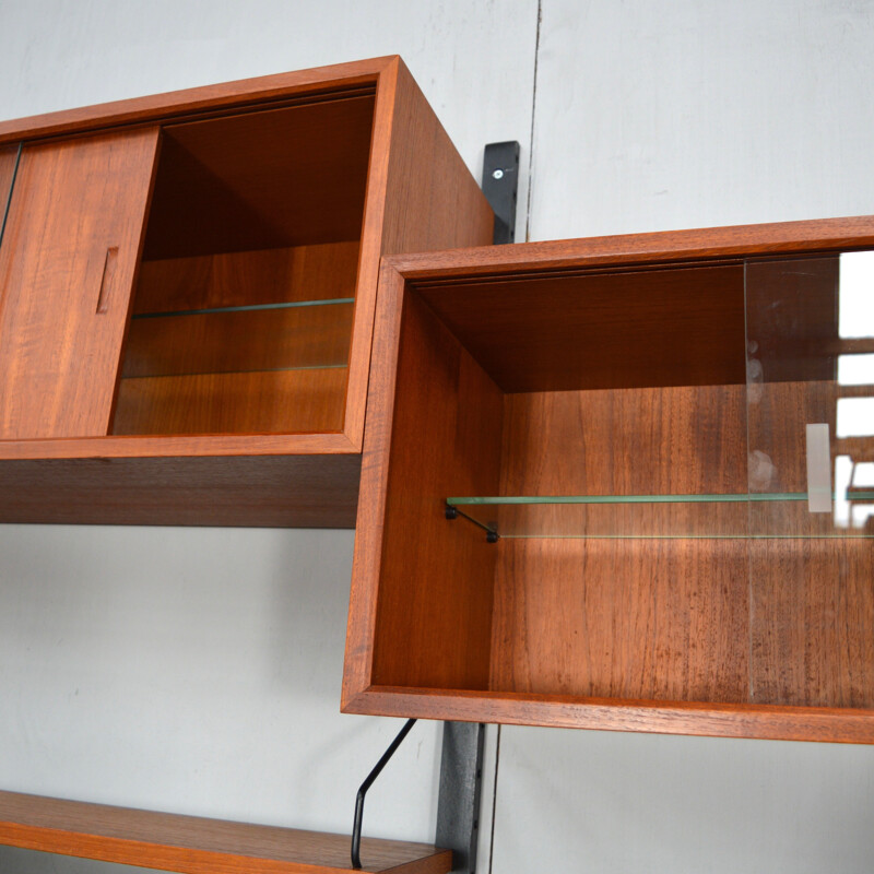 Cado wall system in teak, Poul CADOVIUS - 1960s