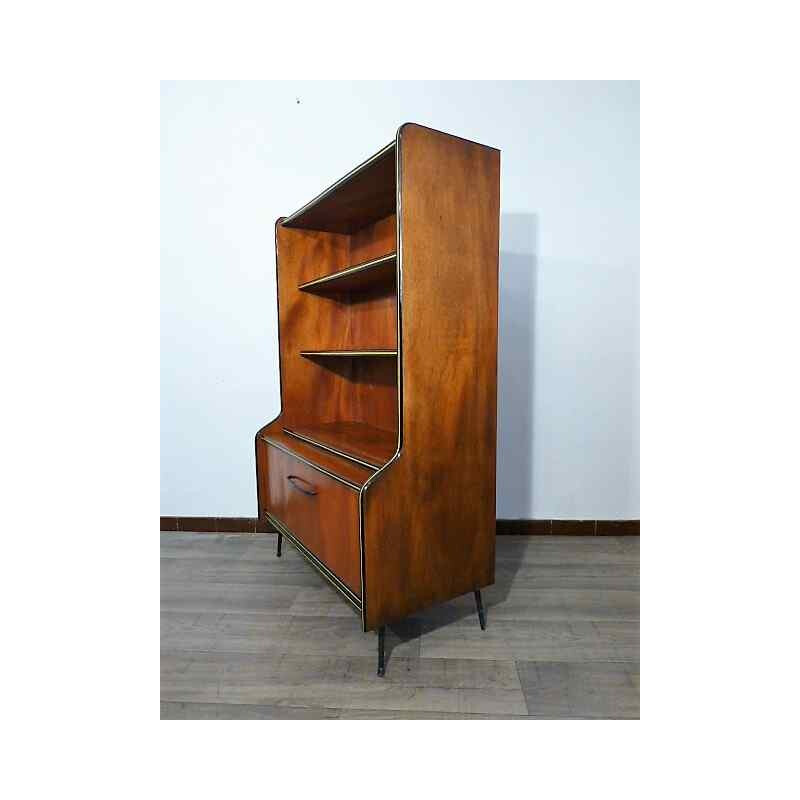 Vintage bookshelf in wood - 1960