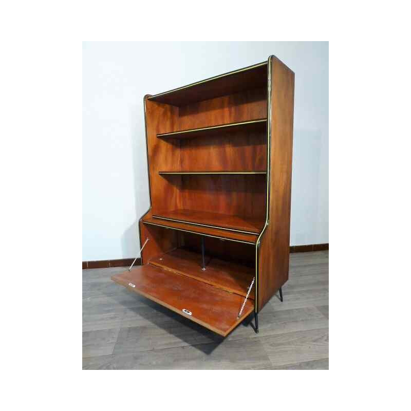 Vintage bookshelf in wood - 1960