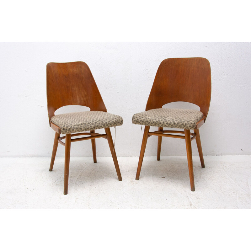 Ein Paar Vintage-Stühle aus Bugholz von Radomír Hofman für Ton, Tschechoslowakei 1960
