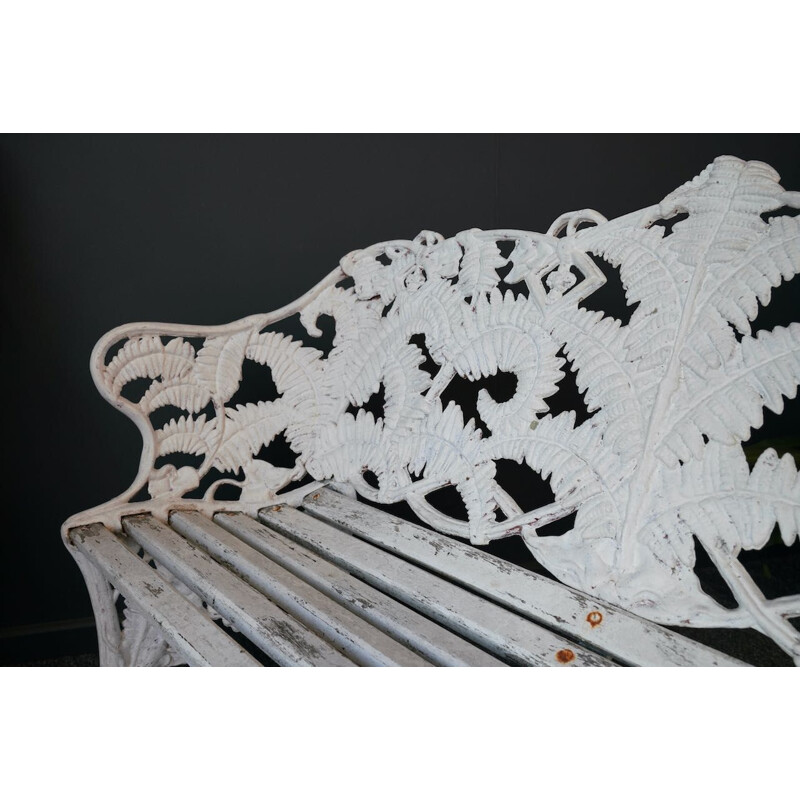 Mid century cast iron garden bench by Melins Metal Foundry, Sweden 1960s