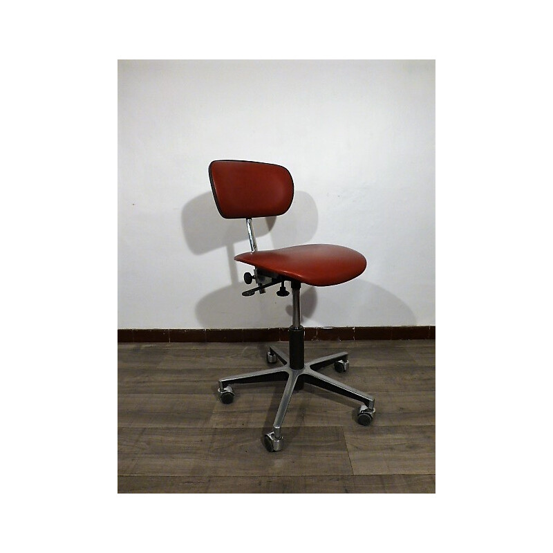 Mid century workshop swivel chair with adjustable height - 1970s