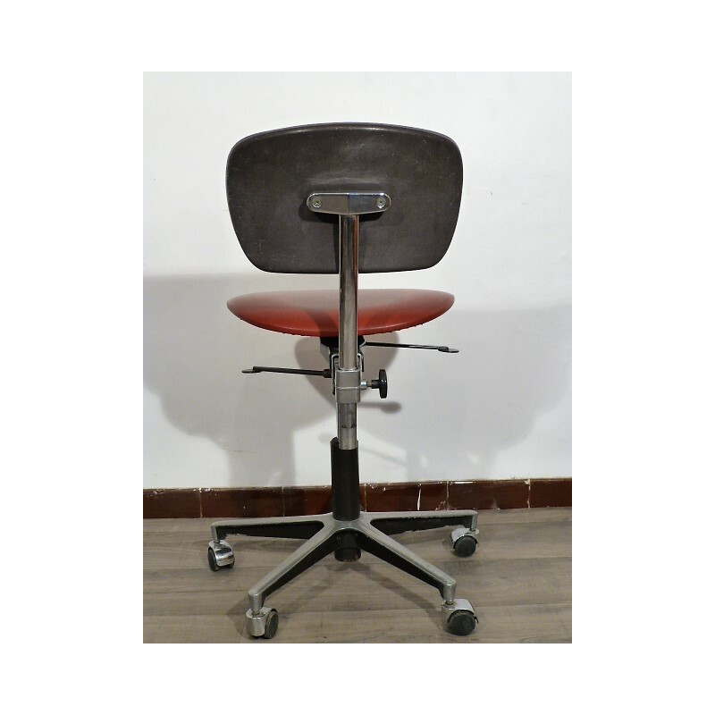 Mid century workshop swivel chair with adjustable height - 1970s