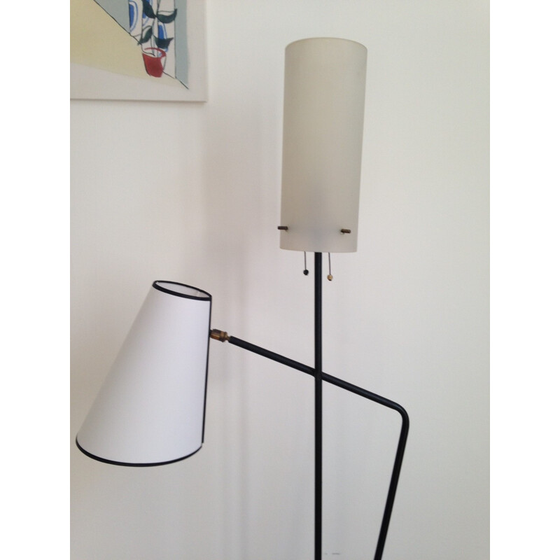 Floor lamp with dual lighting - 1950s