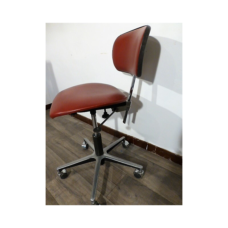 Mid century workshop swivel chair with adjustable height - 1970s