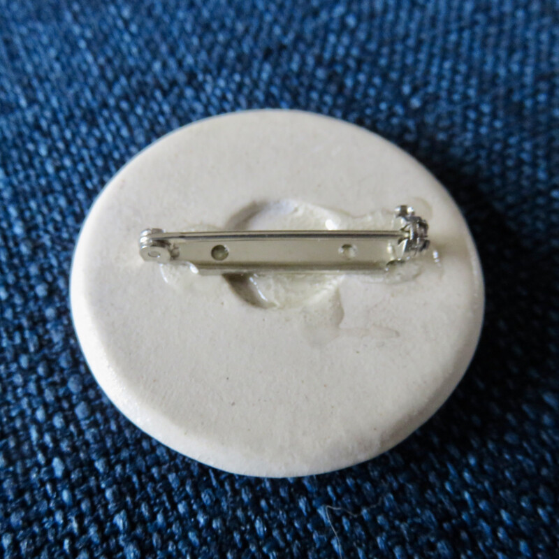 Vintage brooch with pair of crackle enamel earrings by Ole Bjorn Kruger, Denmark