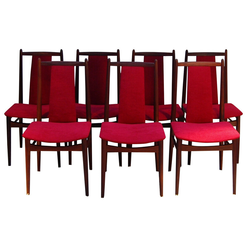 Dutch set of 7 chairs, manufacturer Topform - 1950s