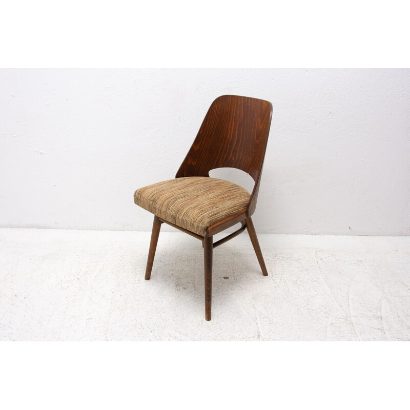 Pair of vintage bentwood chairs by Radomír Hofman for Ton, Czechoslovakia 1960