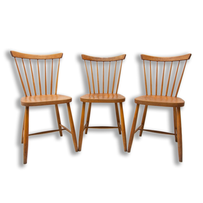 Set of 3 mid century dining chairs by Antonin Suman, 1960s