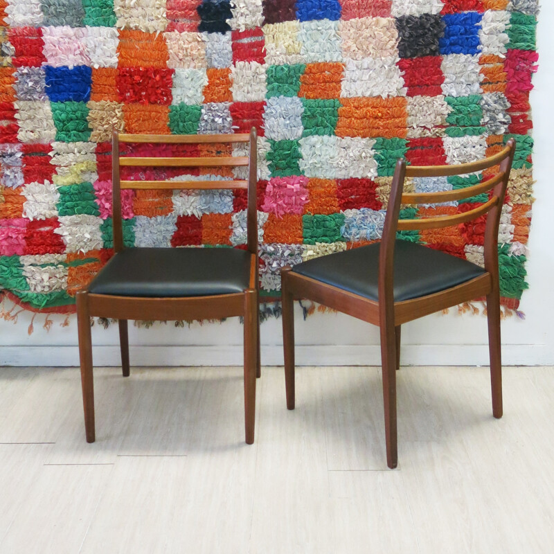 Set of 4 G Plan dining chairs - 1960s