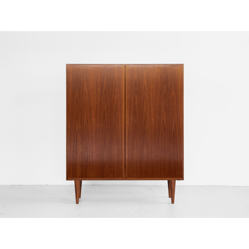 Mid century Danish cabinet with 2 doors in teak by Omann Jun, 1960s