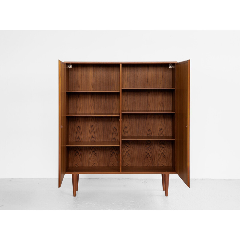 Mid century Danish cabinet with 2 doors in teak by Omann Jun, 1960s