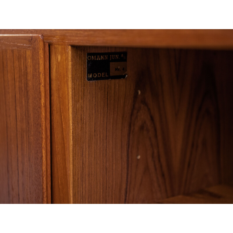 Midcentury Danish 2-door sideboard in teak by Omann Jun, 1960s