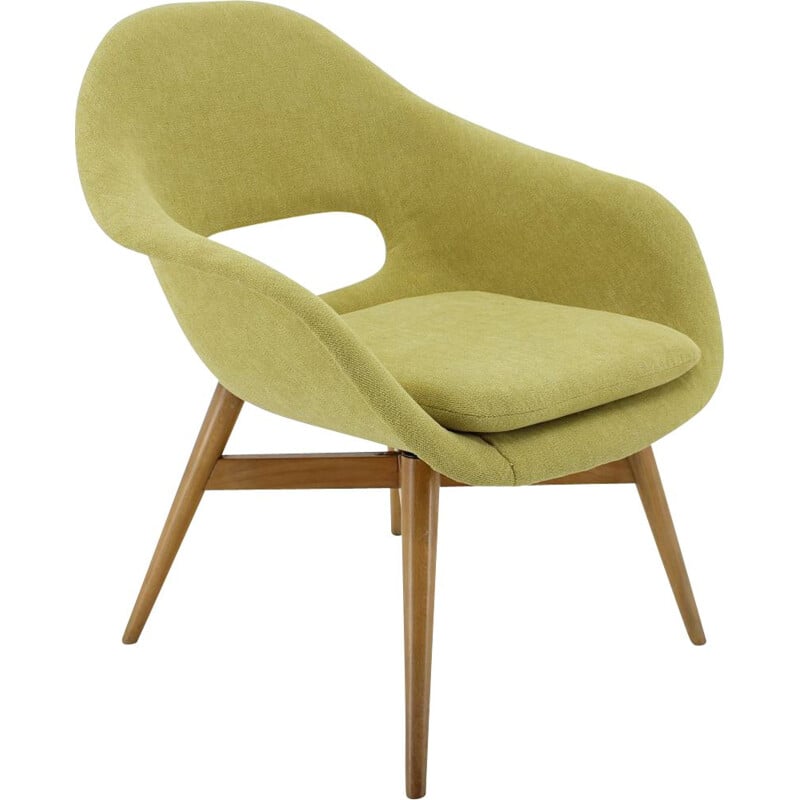 Vintage Shell armchair by Miroslav Navratil, Czechoslovakia 1960s