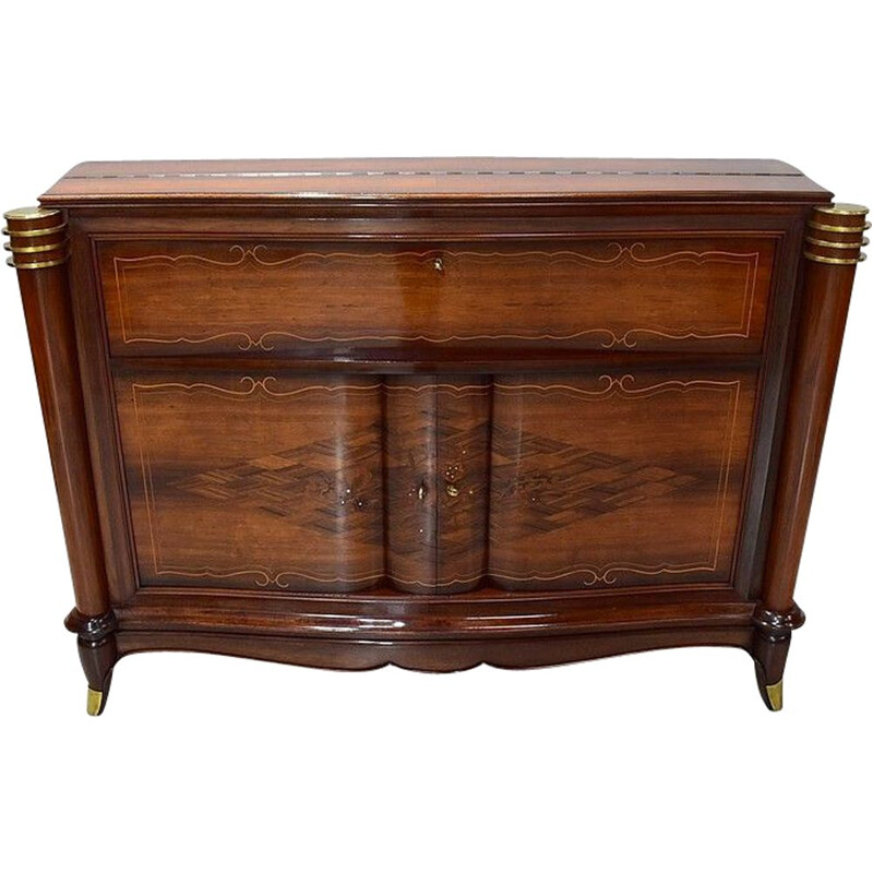 Credenza vintage in palissandro di Jules Leleu, 1940