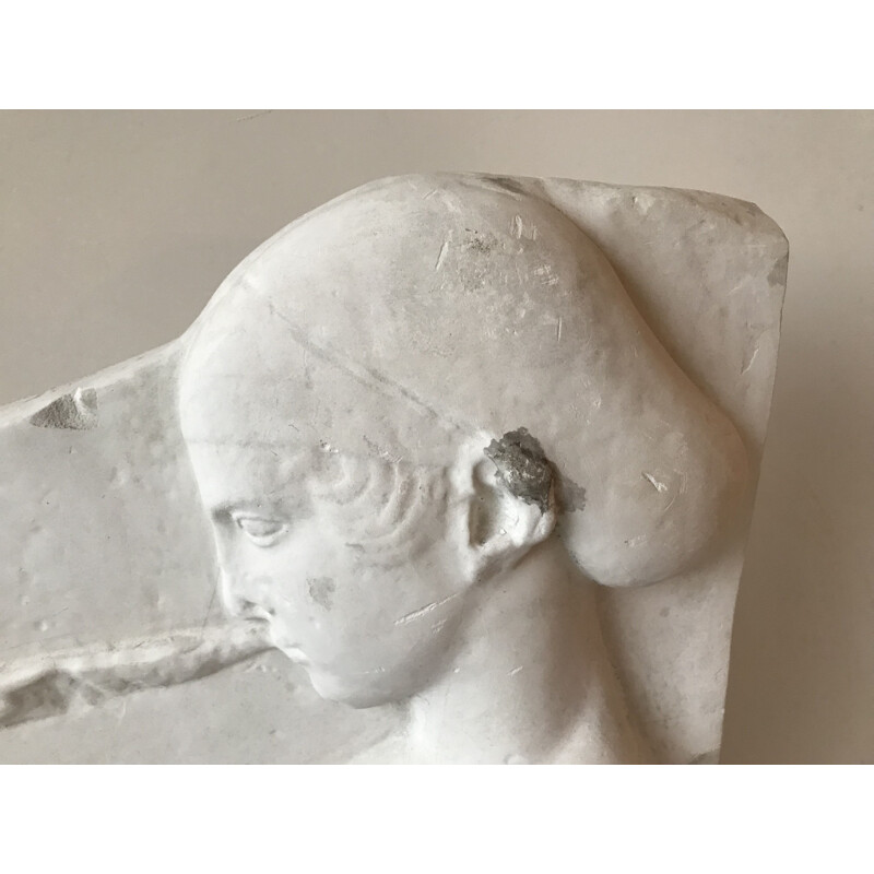 Vintage plaster bas relief